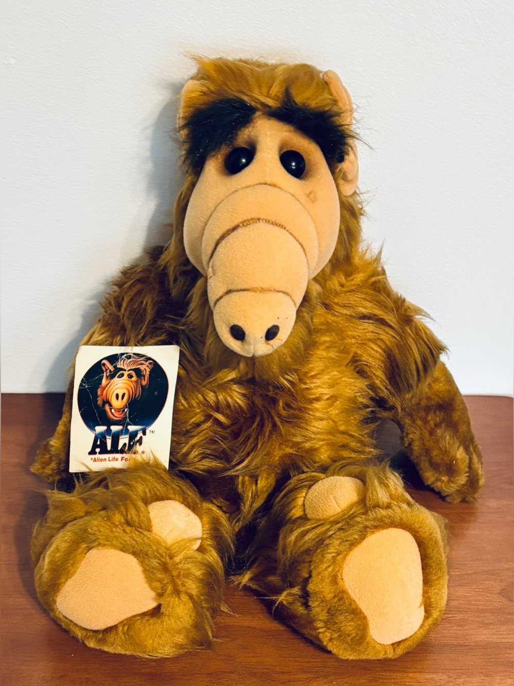 Vintage 1986 ALF 18" Plush Doll  Coleco Alien Productions Stuffed Toy With Tag